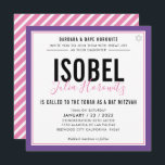 BAT MITZVAH Modernes, minimalistisches Farbrosa li Einladung<br><div class="desc">durch kat massard >>> kat@simplysweetPAPERIE.com << << CONTACT ME für den benutzerdefinierten Wortlaut oder um irgendwelche Zeilen in hebräischer Liebe das Design hinzuzufügen, aber möchte einige Änderungen sehen - ein anderes Farbschema, Produkt, ein Foto hinzufügen oder angepasst für einen anderen Anlass - keine Sorgen einfach kontaktieren Sie mich - ich...</div>