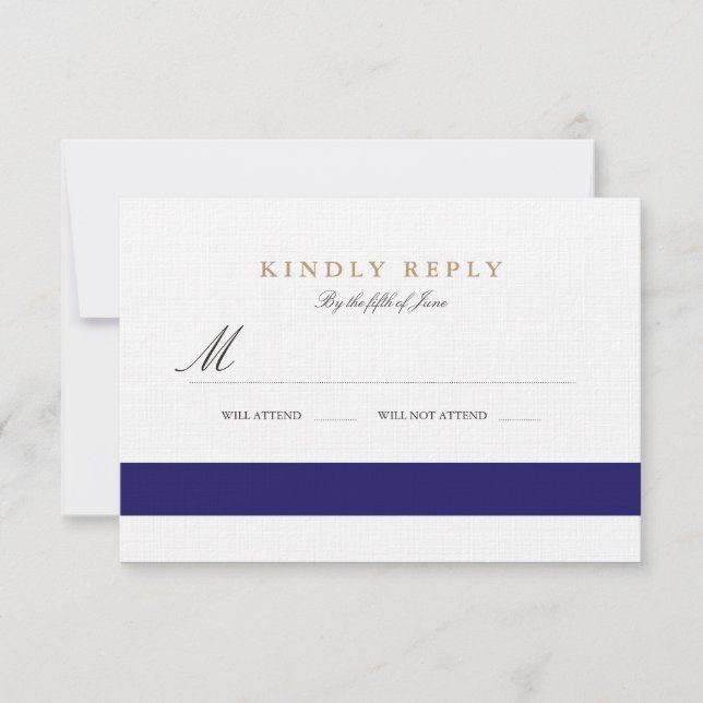 Bat mitzvah nautique RSVP de marine (Devant)