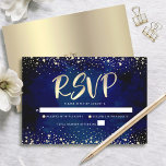 Bat Mitzvah Navy Watercolor Gold Glitzer Script RSVP Karte<br><div class="desc">Seien Sie stolz, freuen Sie sich und präsentieren Sie diesen Meilenstein Ihres Lieblings-Bat Mitzvah! Inklusive dieser atemberaubenden, modernen, personalisierten UAWG Einsteckkarte für Ihre Veranstaltung. Grafische Imitate Goldfolienkalligraphie-Skript und Konfetti überlagern einen reichen, dramatischen, marineblauen Aquarellhintergrund. Personalisieren Sie den benutzerdefinierten Text mit dem Datum "Antwort bis". Matching und Koordination lädt, Adresse Labels,...</div>
