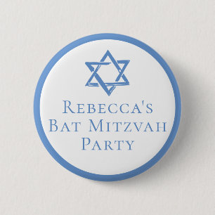 Bat Mitzvah Party Light Blue Star von David Button