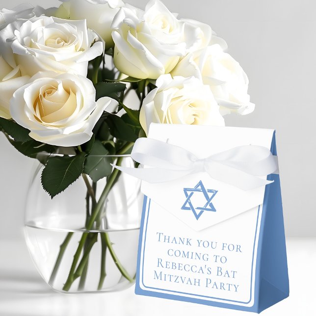 Bat Mitzvah Party Light Blue Star von David Geschenkschachtel (Von Creator hochgeladen)