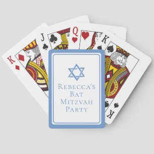 Bat Mitzvah Party Light Blue Star von David Spielkarten