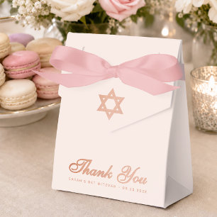 Bat Mitzvah Pink Rose Gold Star von David Vielen D Geschenkschachtel