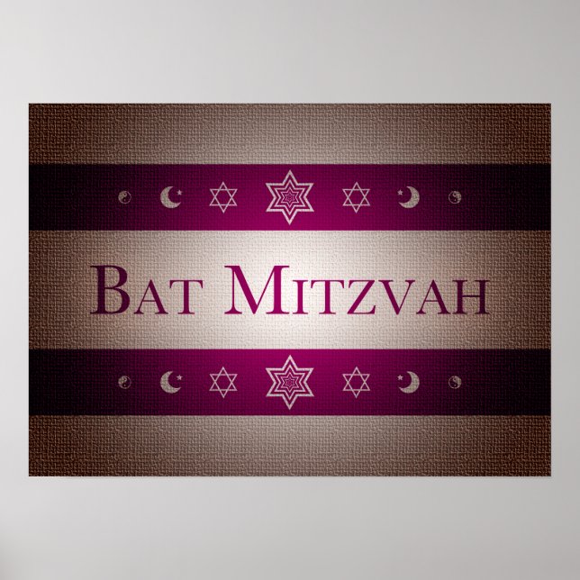 Bat Mitzvah Poster (Vorne)