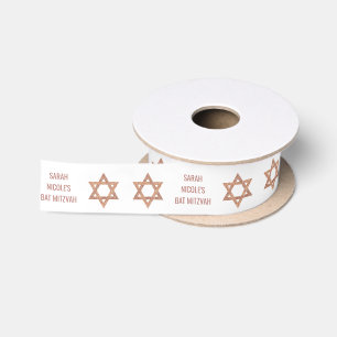 Bat Mitzvah Rose Gold Personalisiert Gladay Satinband