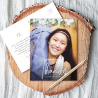 Bat Mitzvah Script Foto Silver Floral Vielen Dank