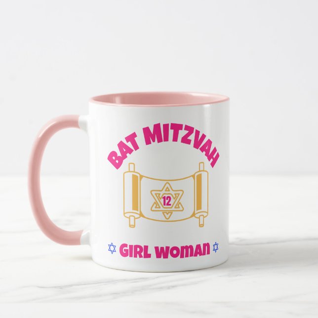 Bat Mitzvah Tasse (Links)