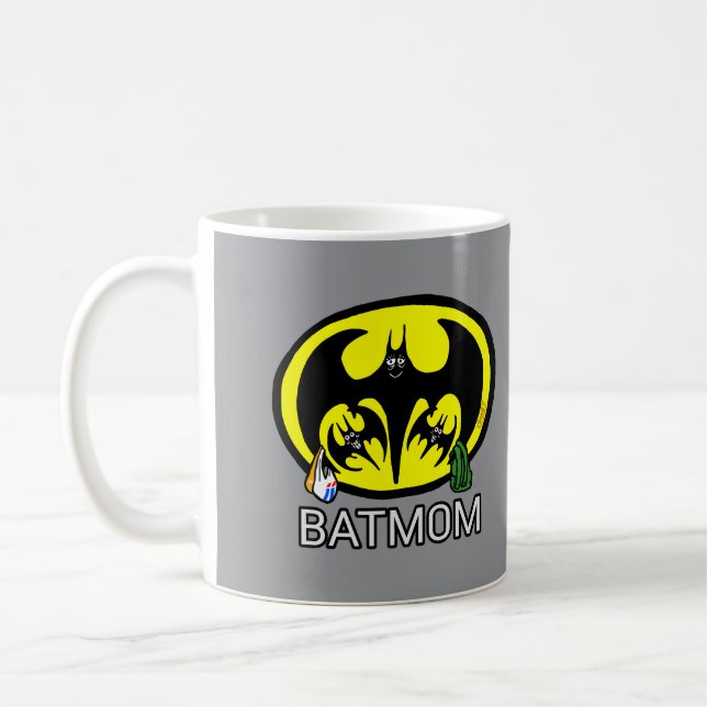 Bat-Mom Fête des mères Mug (Gauche)