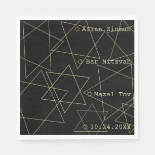 Bat oder Bar Mitzvah aus dieser Welt Stars Napkins Serviette