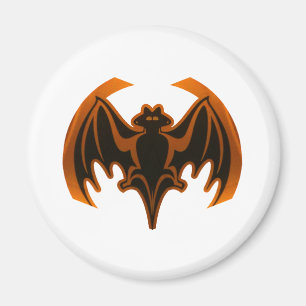 Bat Orange Das MUSEUM Zazzle Geschenke Magnet