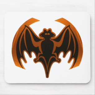 Bat Orange Das MUSEUM Zazzle Geschenke Mousepad