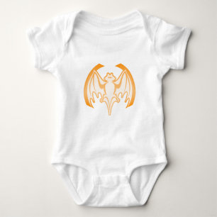 Bat Orange Inv the MUSEUM Zazzle Geschenke Baby Strampler