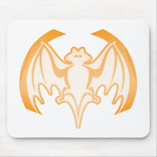 Bat Orange Inv the MUSEUM Zazzle Geschenke Mousepad
