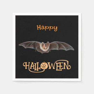 Bat Pipistrellus Illustration glückliches Hallowee Serviette