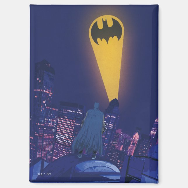 Bat Signal Over Gotham Magnet (Vorderseite)