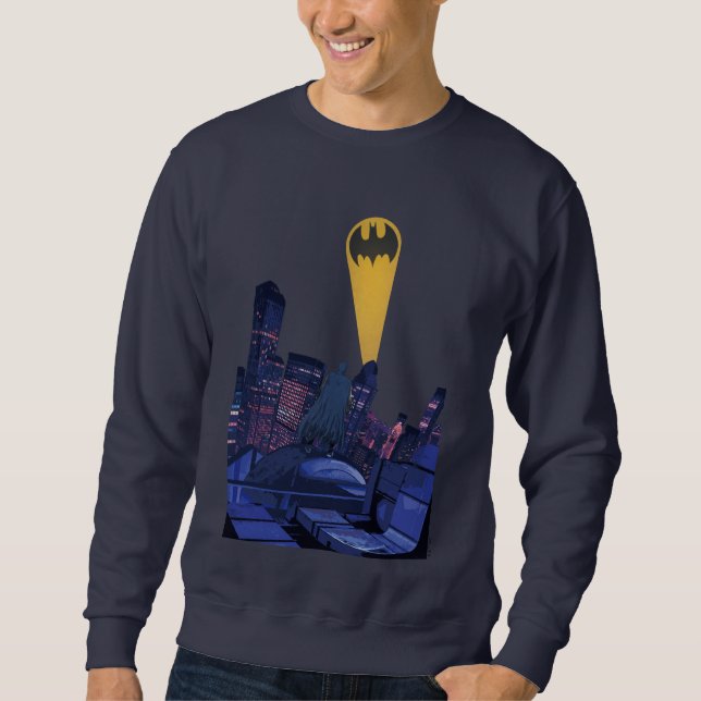 Bat Signal Over Gotham Sweatshirt (Vorderseite)