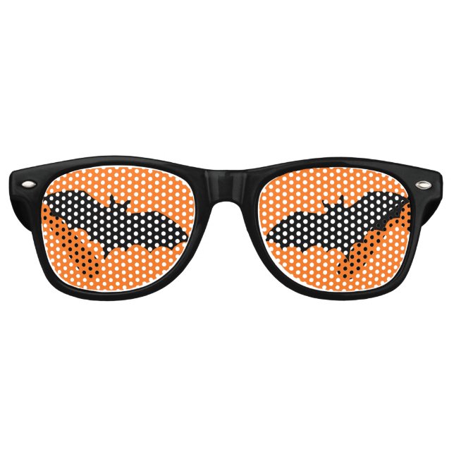 Bat Silhouette Retro Sonnenbrille (Vorderseite)