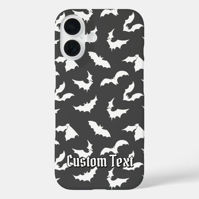 Bat Silhouetten Muster Fall-Mate iPhone Fall 16 Hülle (Rückseite)
