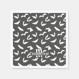 Bat Silhouetten Muster Napkins Serviette