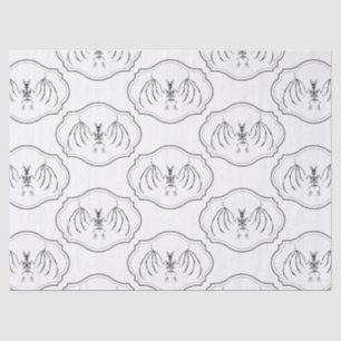 Bat Skeleton Goth Spooky Seidenpapier