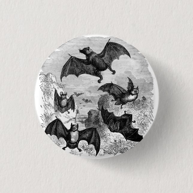 Bat Sketch Button (Vorderseite)