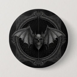 Bat Skull Gothic Dark, Ai generierte Design Button