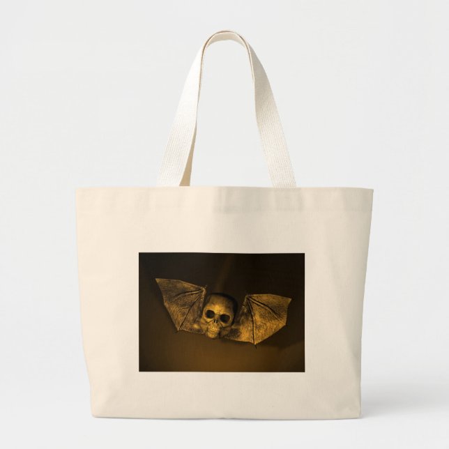 Bat Skull Jumbo Stoffbeutel (Vorne)