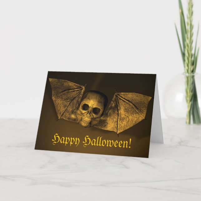 Bat Skull Karte (Vorderseite)