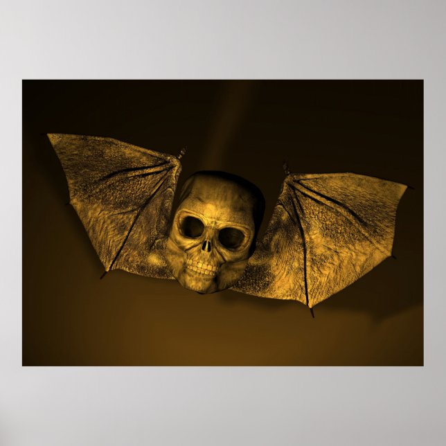 Bat Skull Poster (Vorne)