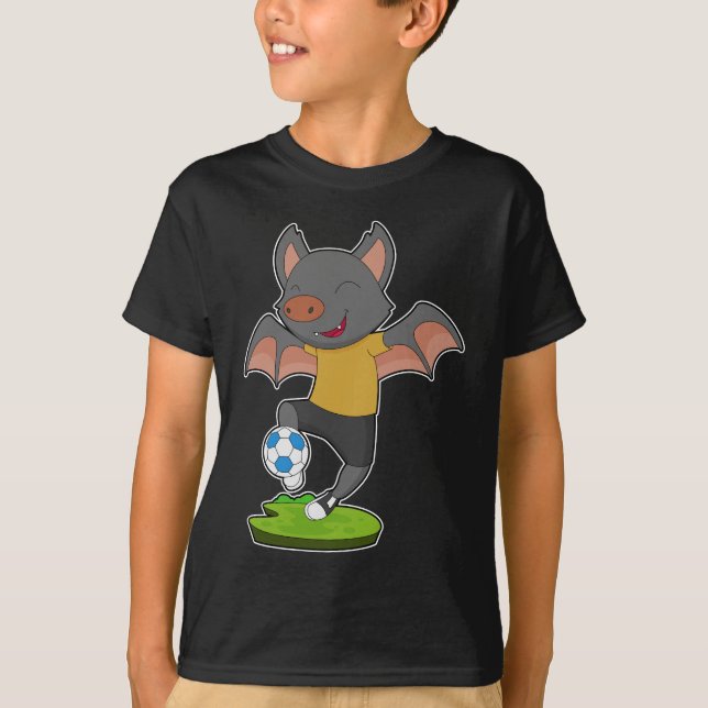 Bat Soccer Player Soccer T-Shirt (Vorderseite)