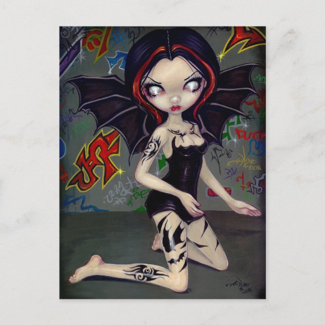 "Bat Tattoos" Postkarte (Vorderseite)