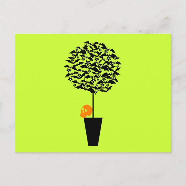 Bat Topiary Postkarte (Vorderseite)