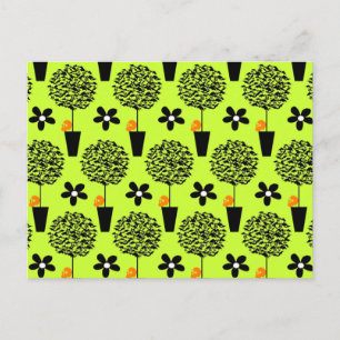 Bat Topiary Postkarte