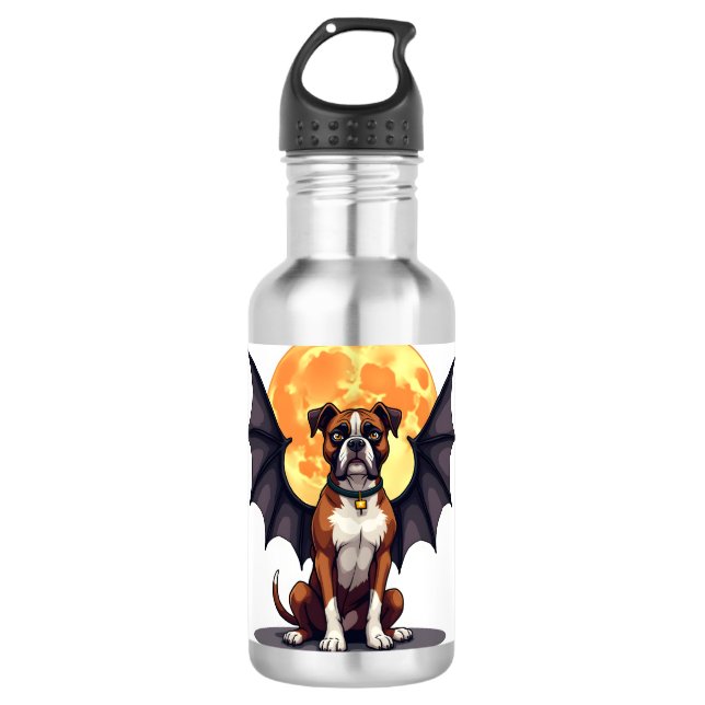 Bat Wings Boxer Edelstahlflasche (Vorderseite)
