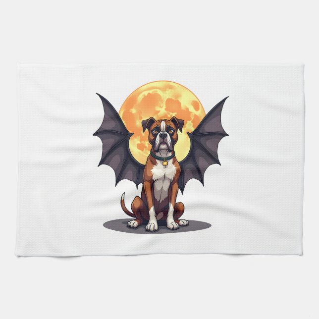 Bat Wings Boxer Geschirrtuch (Horizontal)