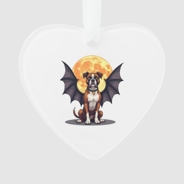 Bat Wings Boxer Ornament (Vorderseite)