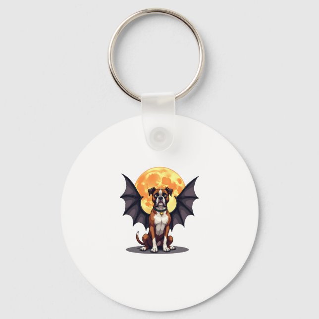 Bat Wings Boxer Schlüsselanhänger (Vorderseite)