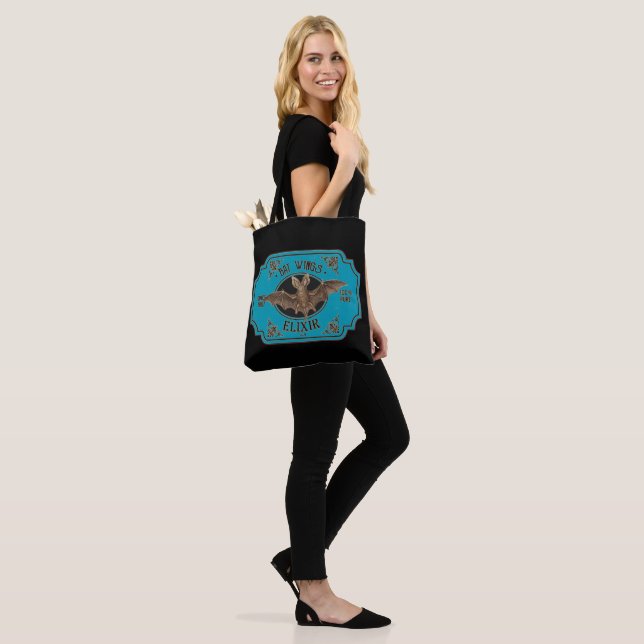 BAT WINGS ELIXIR lustige halloween Tasche (Am Model)