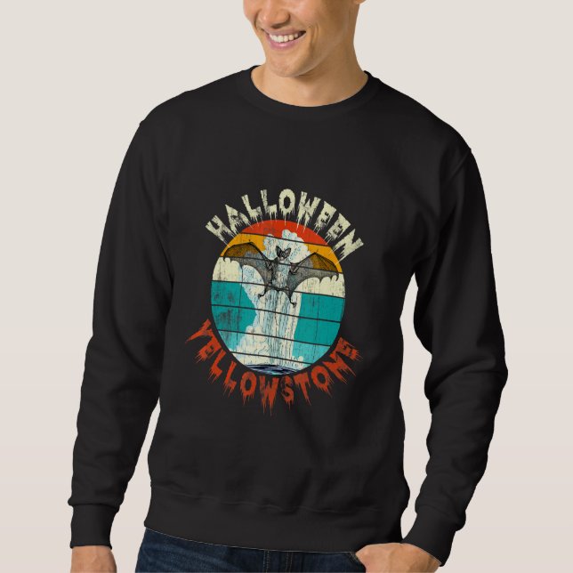 Bat Yellowstone Halloween Sweatshirt (Vorderseite)