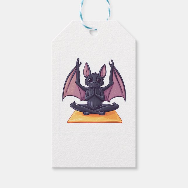 Bat Yoga Flow Geschenkanhänger (Vorderseite)