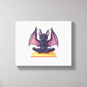 Bat Yoga Flow Leinwanddruck