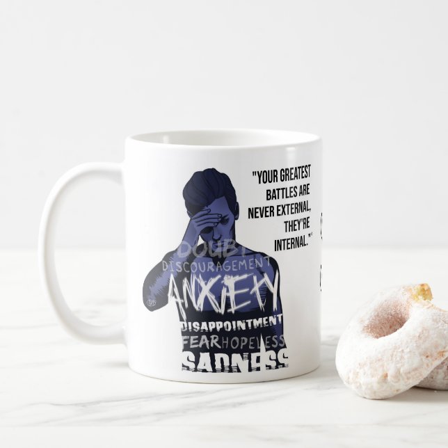 "Bataille" Café Mug (Avec donut)