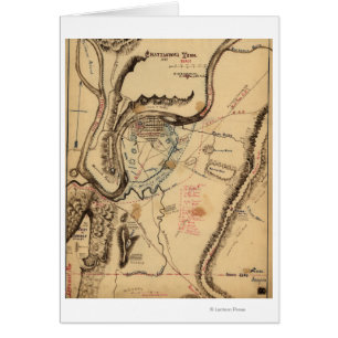 Bataille de Chickamauga - Guerre civile Carte pano
