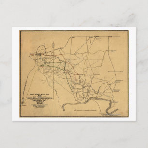 Bataille de Shiloh - Guerre civile Carte panoramiq