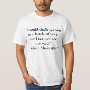 Bataille De Wits Shakespeare T-Shirt