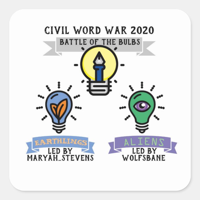 Bataille des ampoules STICKER (Devant)