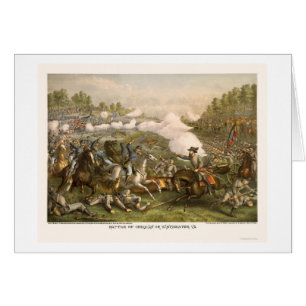 Bataille d'Opequan par Kurz et Allison 1864