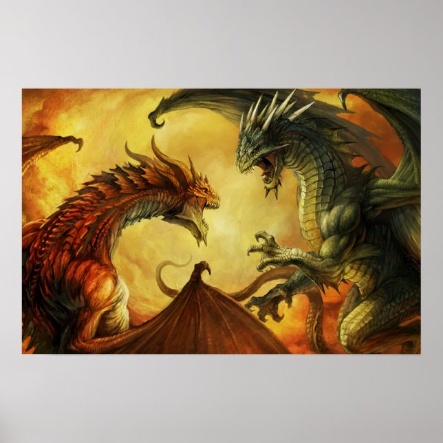Bataille Dragon, Grande Poster (Devant)