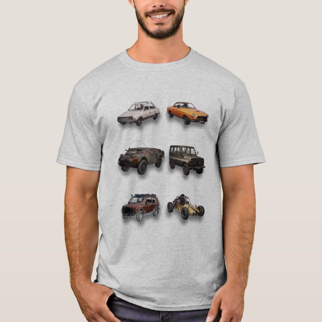 Bataille Rides Galore - PUBG TShirt (Mens) (Devant)