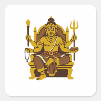Batara Guru Quadratischer Aufkleber